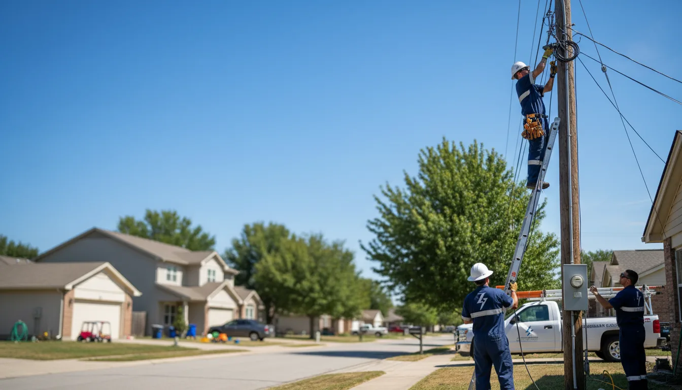 Residential electrician providing installation services in Corning, OH